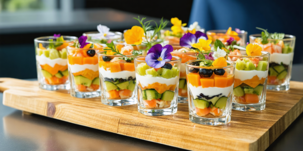 découvrez l'apéro en verrines : des mini portions pleines de saveurs pour des sensations gustatives intenses et conviviales.