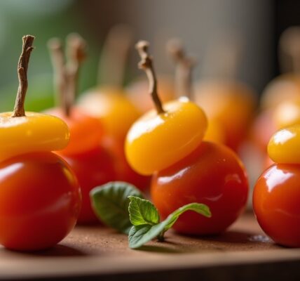 Brochettes apéritives : petites bouchées colorées à savourer
