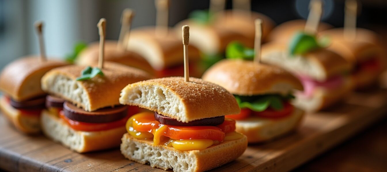 Navette apéritive : une sélection gourmande de mini sandwichs moelleux et colorés