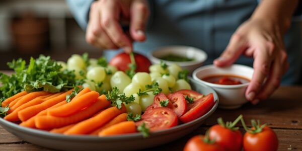 Apéro crudités et sauce : fraîcheur croquante et saveurs santé à partager