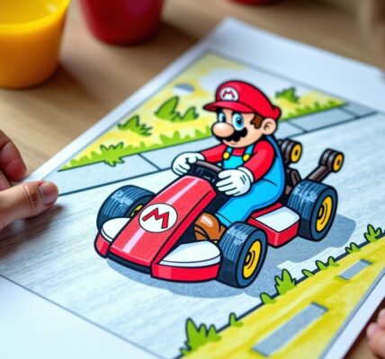 Coloriages Mario Kart : des dessins à imprimer pour animer votre apéro en famille