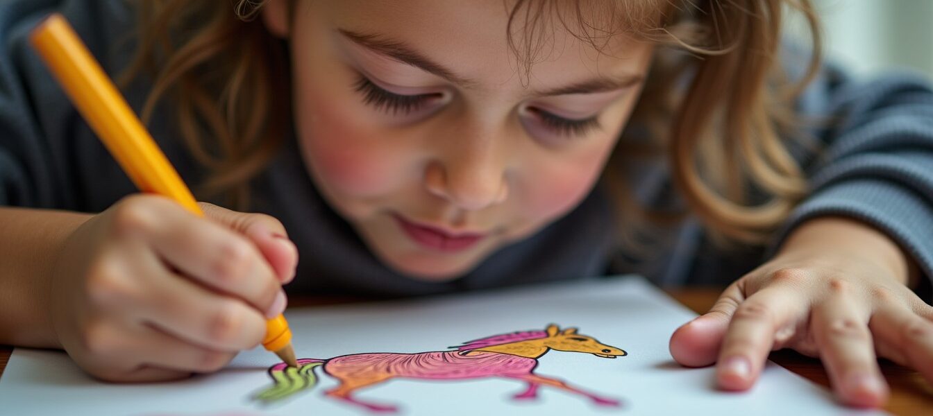 Coloriages de chevaux à imprimer : idées créatives pour divertir les enfants tranquillement