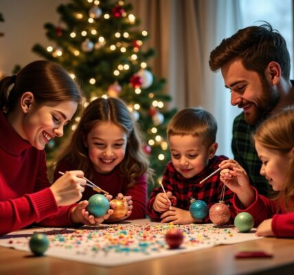 Atelier festif en famille : idées créatives pour colorier vos boules de Noël