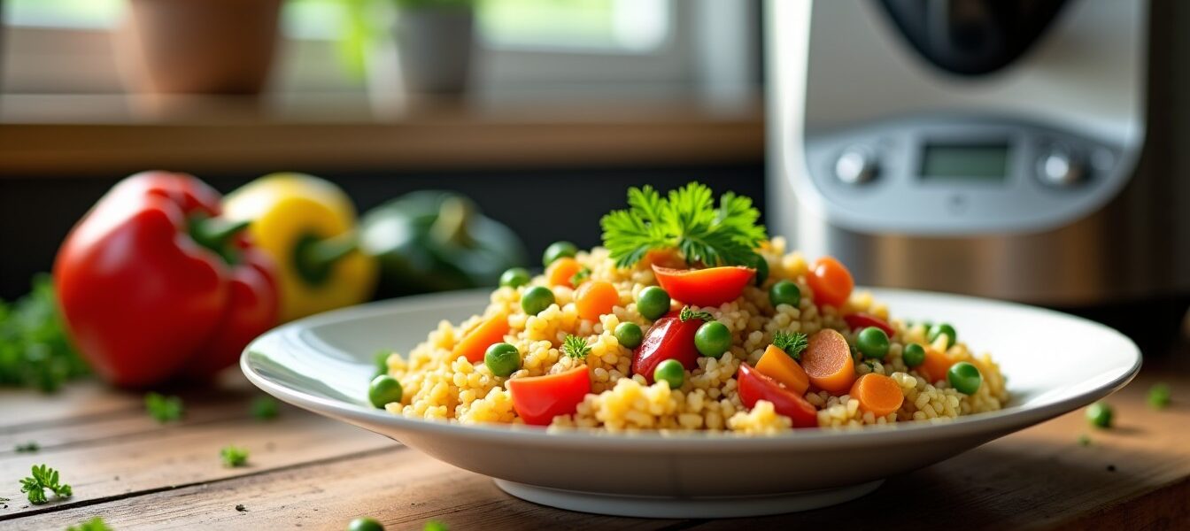 Risotto de blé aux légumes : recettes simples et gourmandes à réaliser au Thermomix ou Cookeo