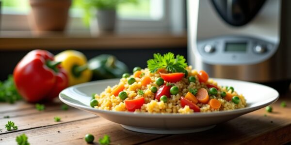 Risotto de blé aux légumes : recettes simples et gourmandes à réaliser au Thermomix ou Cookeo