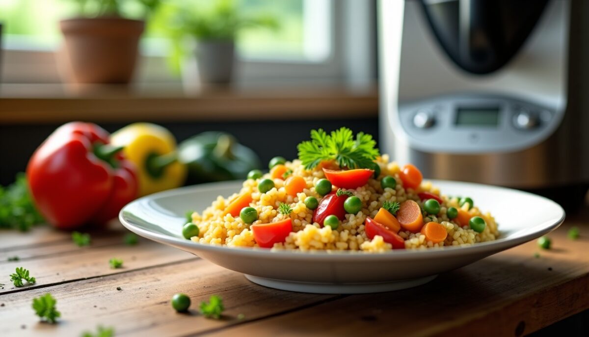 Risotto de blé aux légumes : recettes simples et gourmandes à réaliser au Thermomix ou Cookeo