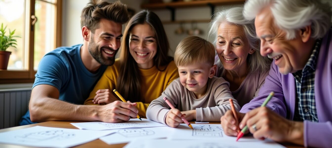 Coloriages d'anniversaire gratuits à imprimer pour papa, maman, mamie et papy