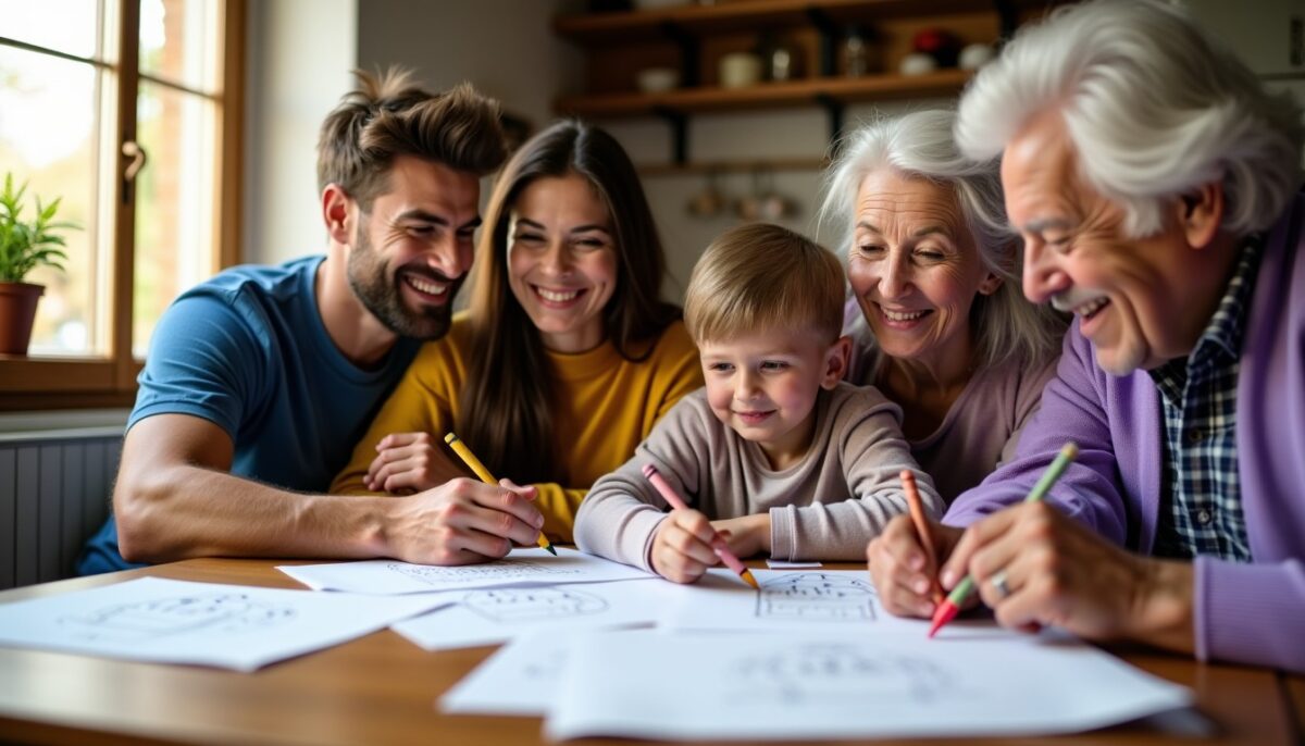 Coloriages d'anniversaire gratuits à imprimer pour papa, maman, mamie et papy