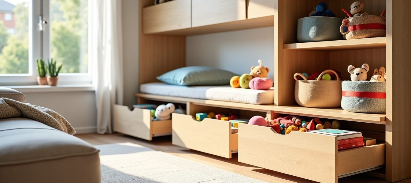 Meubles astucieux pour ranger les jouets des enfants : conseils pratiques pour organiser salon et chambre