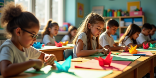 Préparer une séance d'origami en classe : matériel et organisation