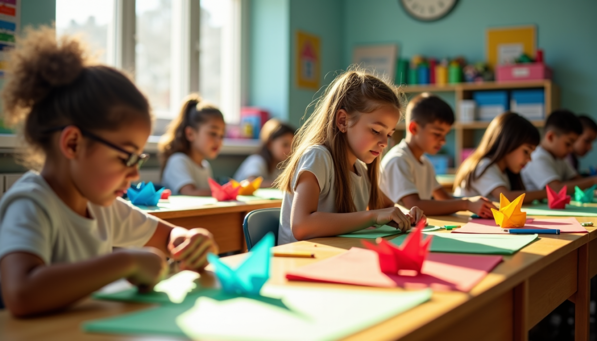 Préparer une séance d'origami en classe : matériel et organisation